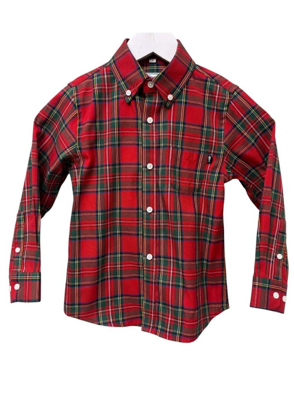 Southern Lure Boys Plaid Shirt Red Size 12 Button Down Cotton Preppy Holiday